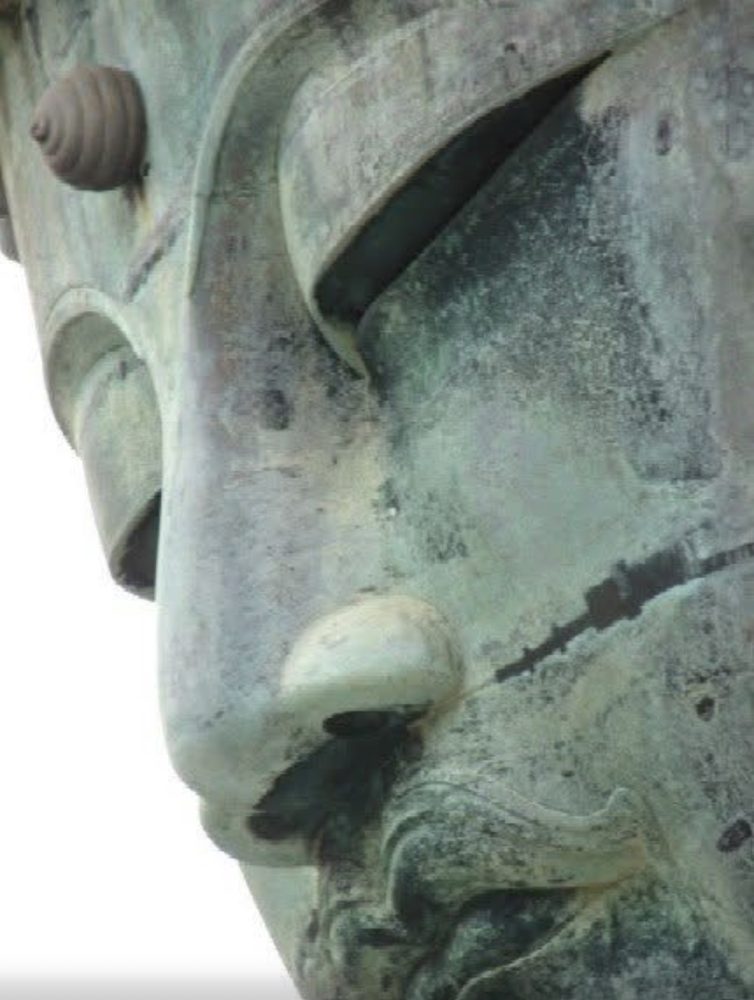 The Great Buddha of Kamakura, a giant bronze statue Rachel visited on her first solo trip to Japan