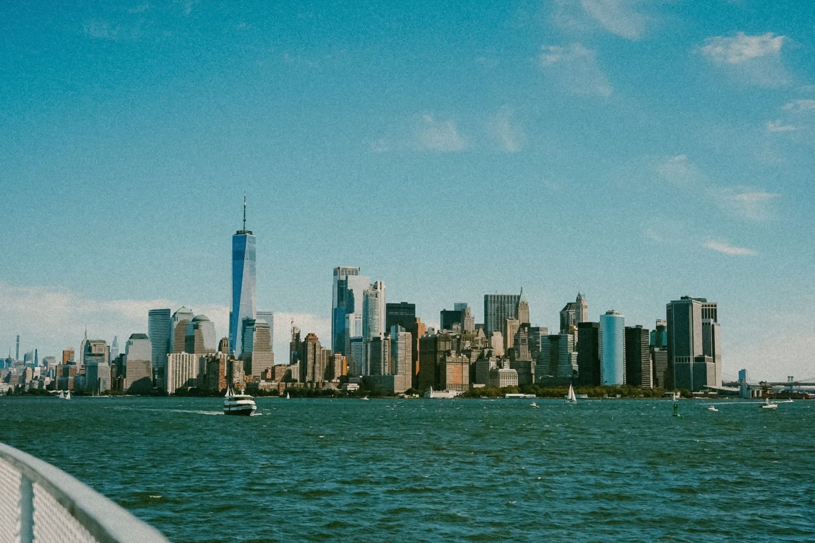 New York City skyline from the water