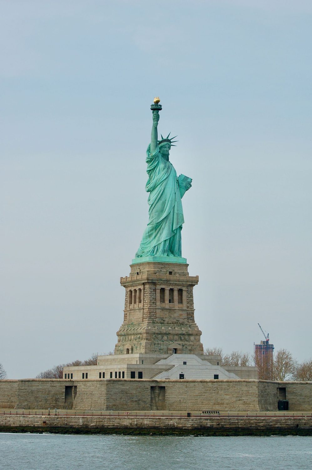 The Statue of Liberty in New York Harbor
